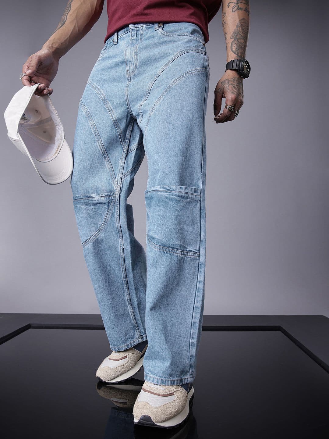 SOKO STREET Men Relaxed Fit Light Fade Pure Cotton Jeans - view 1