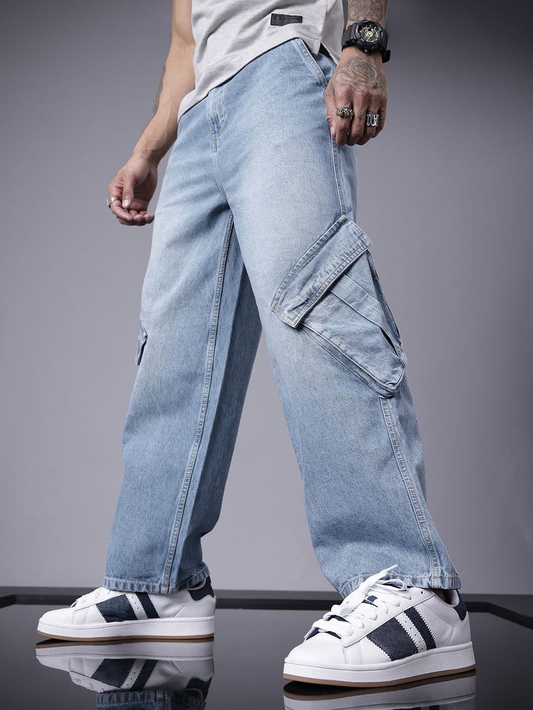 SOKO STREET Men Relaxed Fit Light Fade Pure Cotton Jeans - view 1