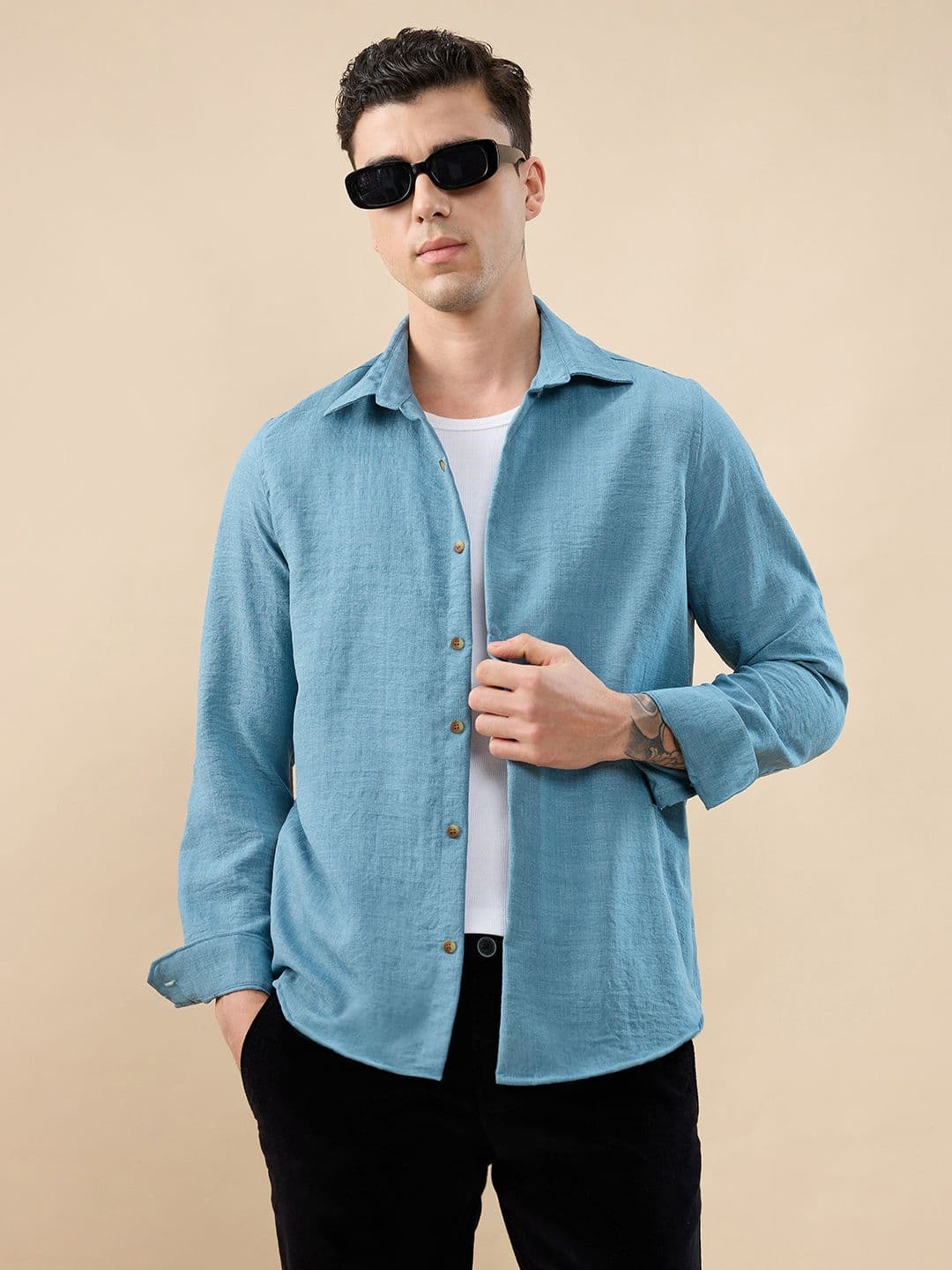 THE SHIRT CODE Men Premium Casual Shirt - view 1
