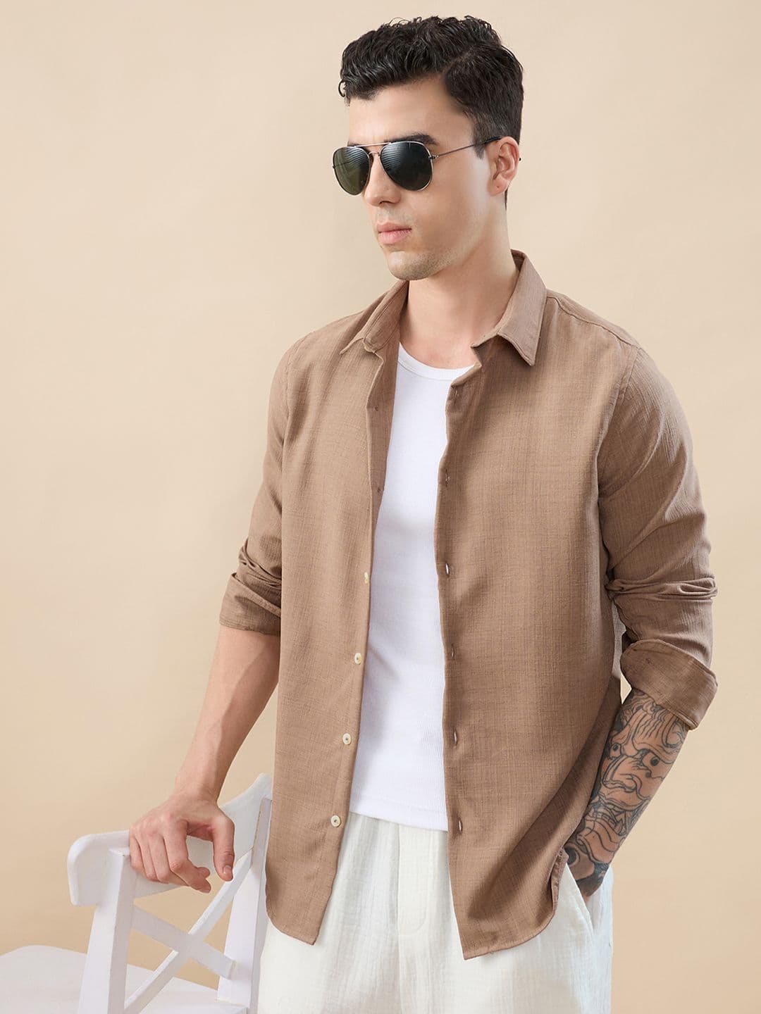 THE SHIRT CODE Men Premium Casual Shirt - view 1