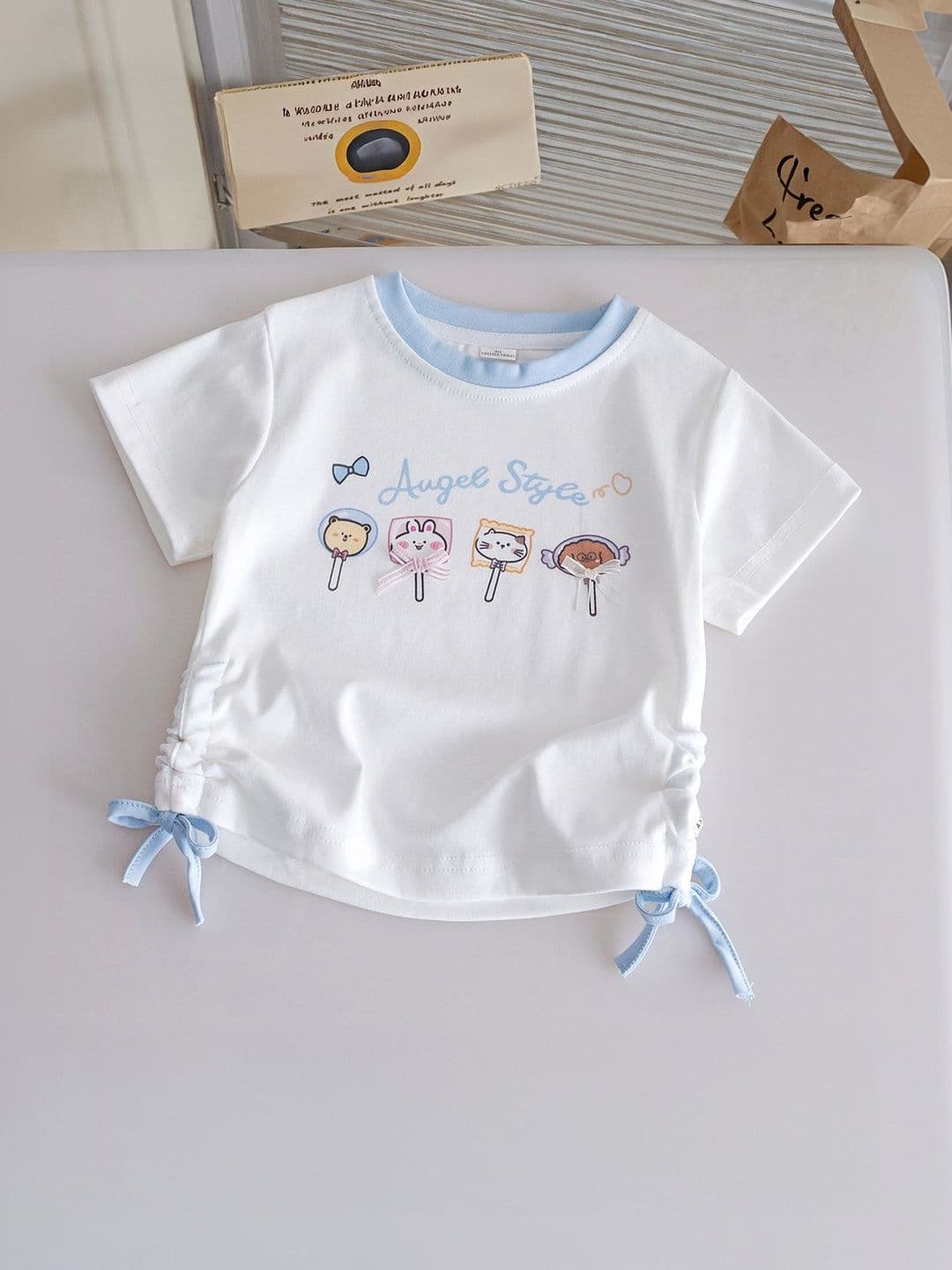 FOREVER FRIDAY Girls Blue Solid Top - view 1