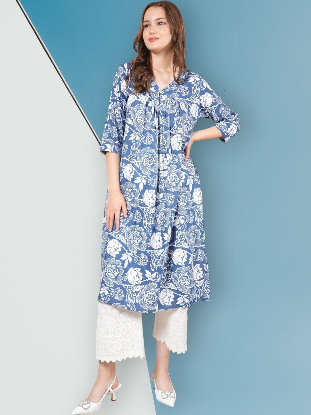 JINVARAM Women Printed Kurta - view 1