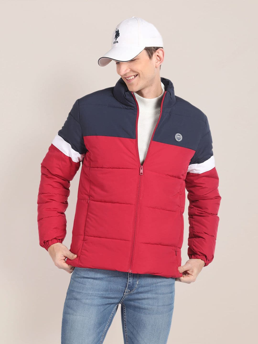 U.S. Polo Assn. Colourblocked Padded Jacket - view 1