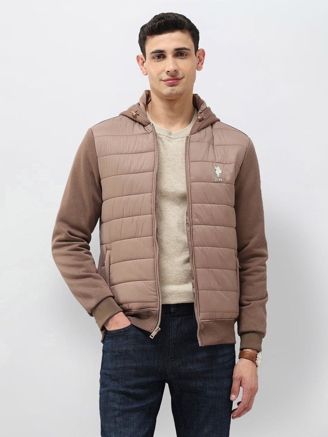 U.S. Polo Assn. Denim Co. Hooded Padded Jacket - view 1