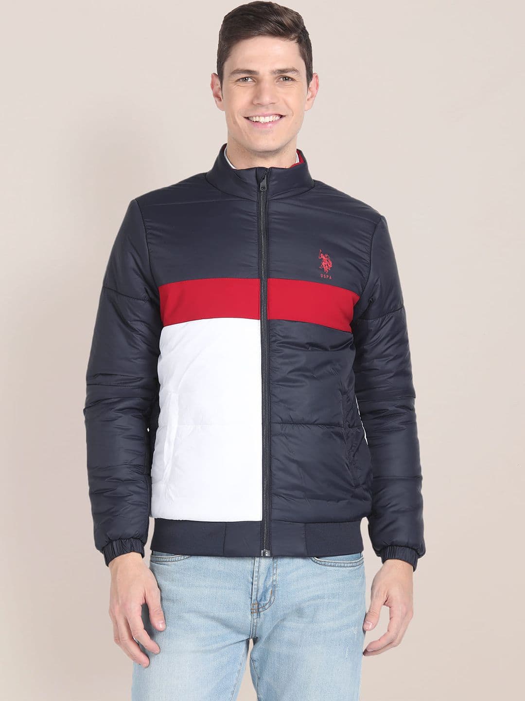 U.S. Polo Assn. Colourblocked Bomber Jacket - view 1