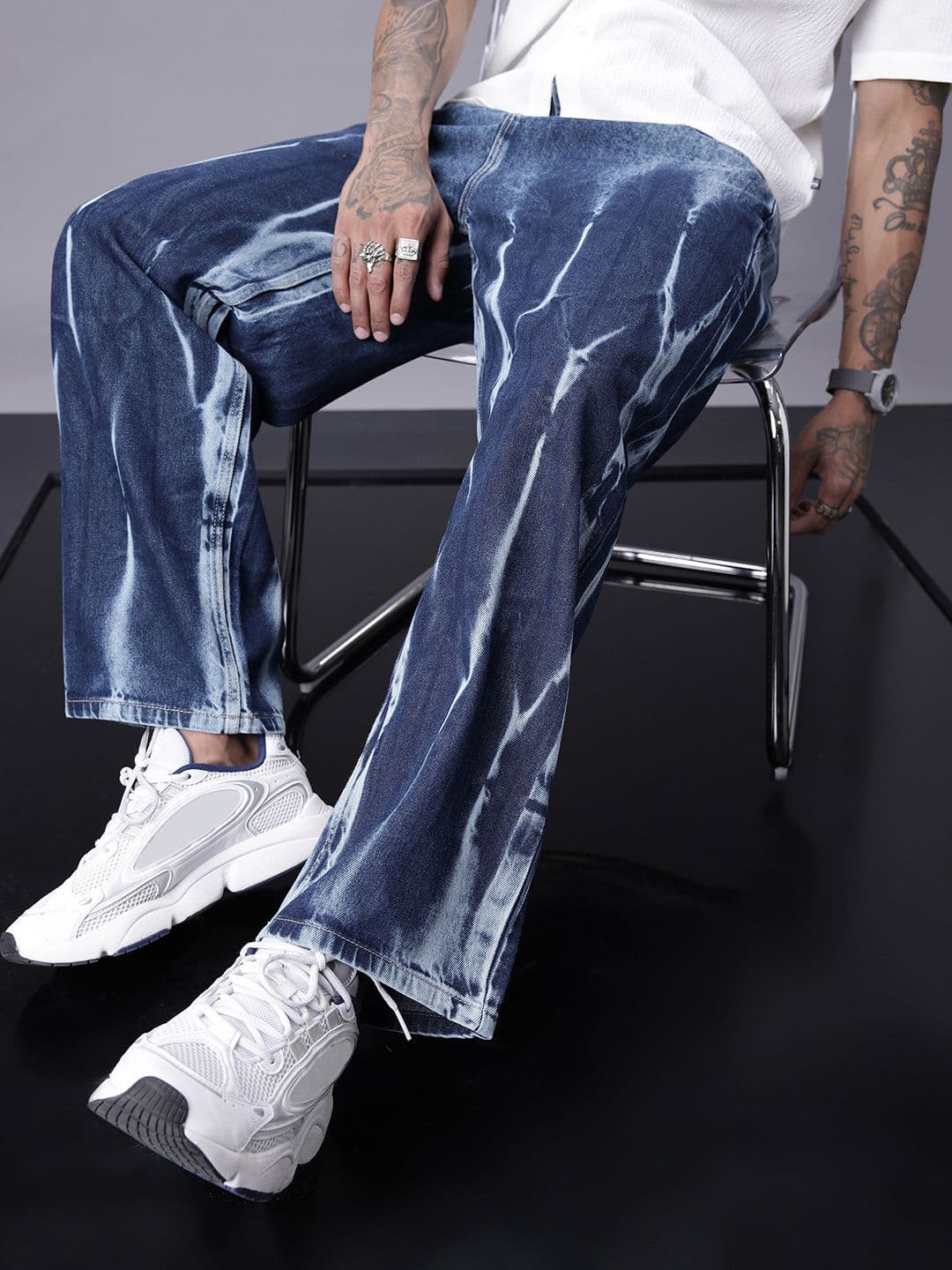 SOKO STREET Men Pure Cotton Relaxed Fit Heavy Fade Jeans - view 1