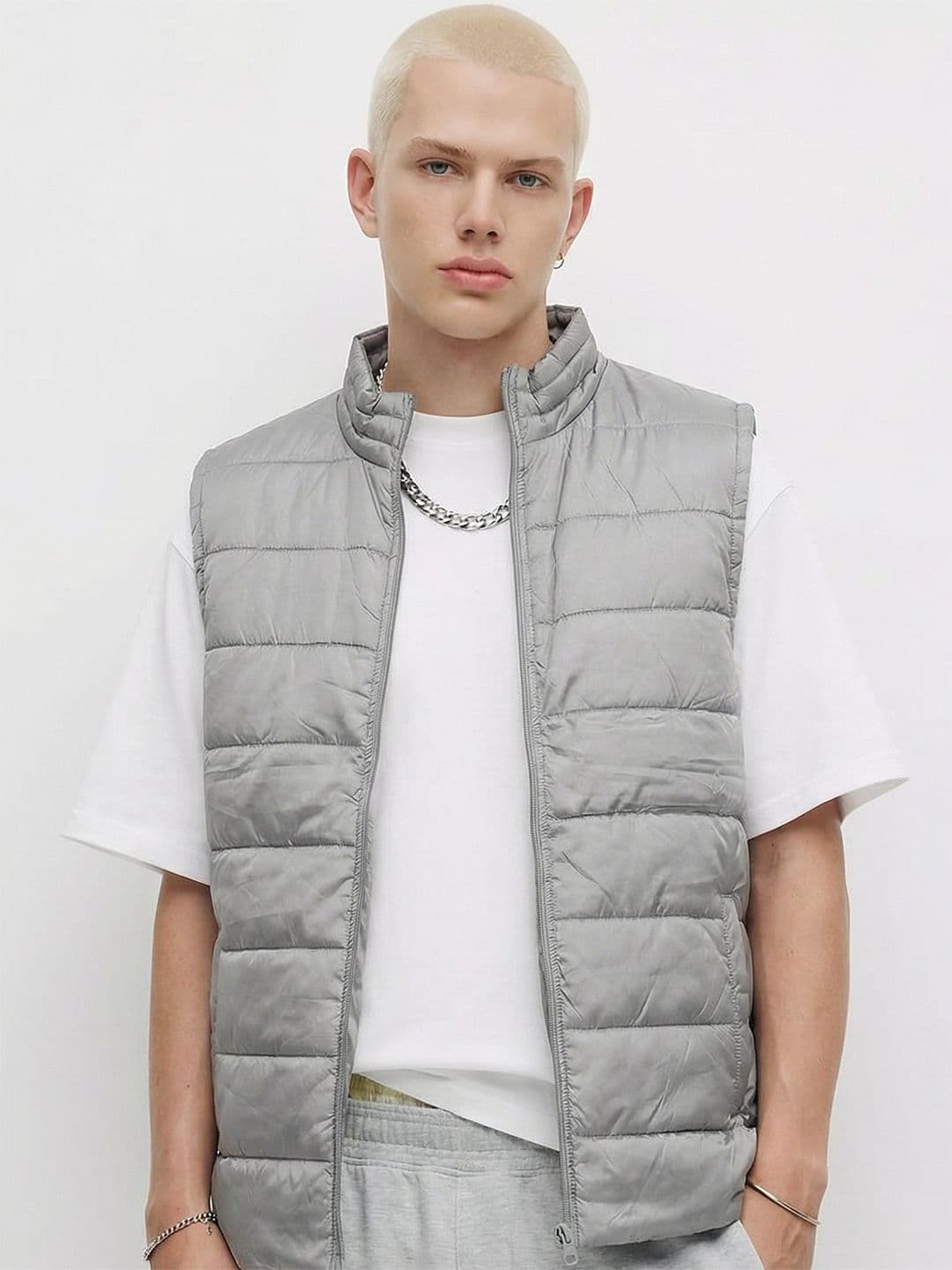 HIGHLANDER Men Grey Padded Jacket - view 1