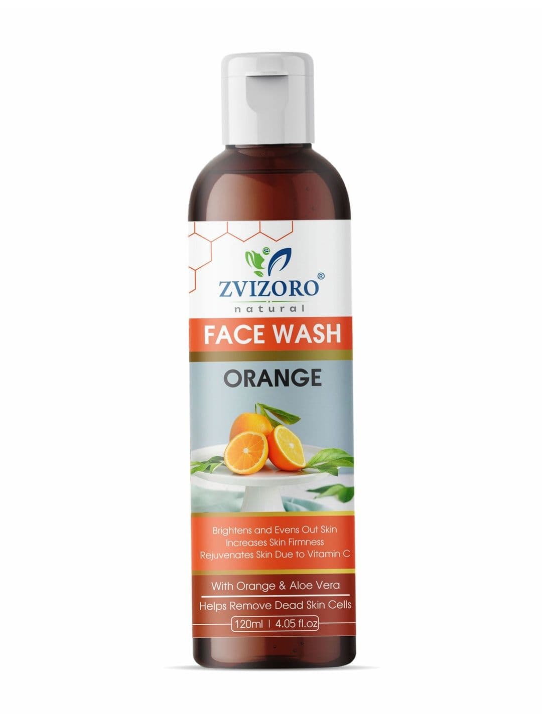 ZVIZORO Orange Face Wash For Hydration - 120 ml - view 1