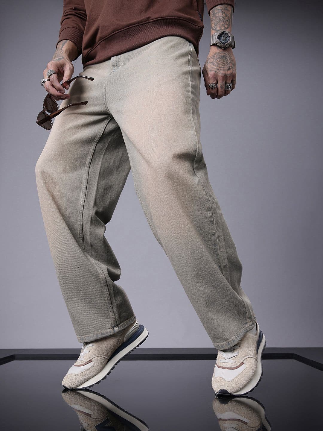 SOKO STREET Men Pure Cotton Relaxed Fit Heavy Fade Jeans - view 1