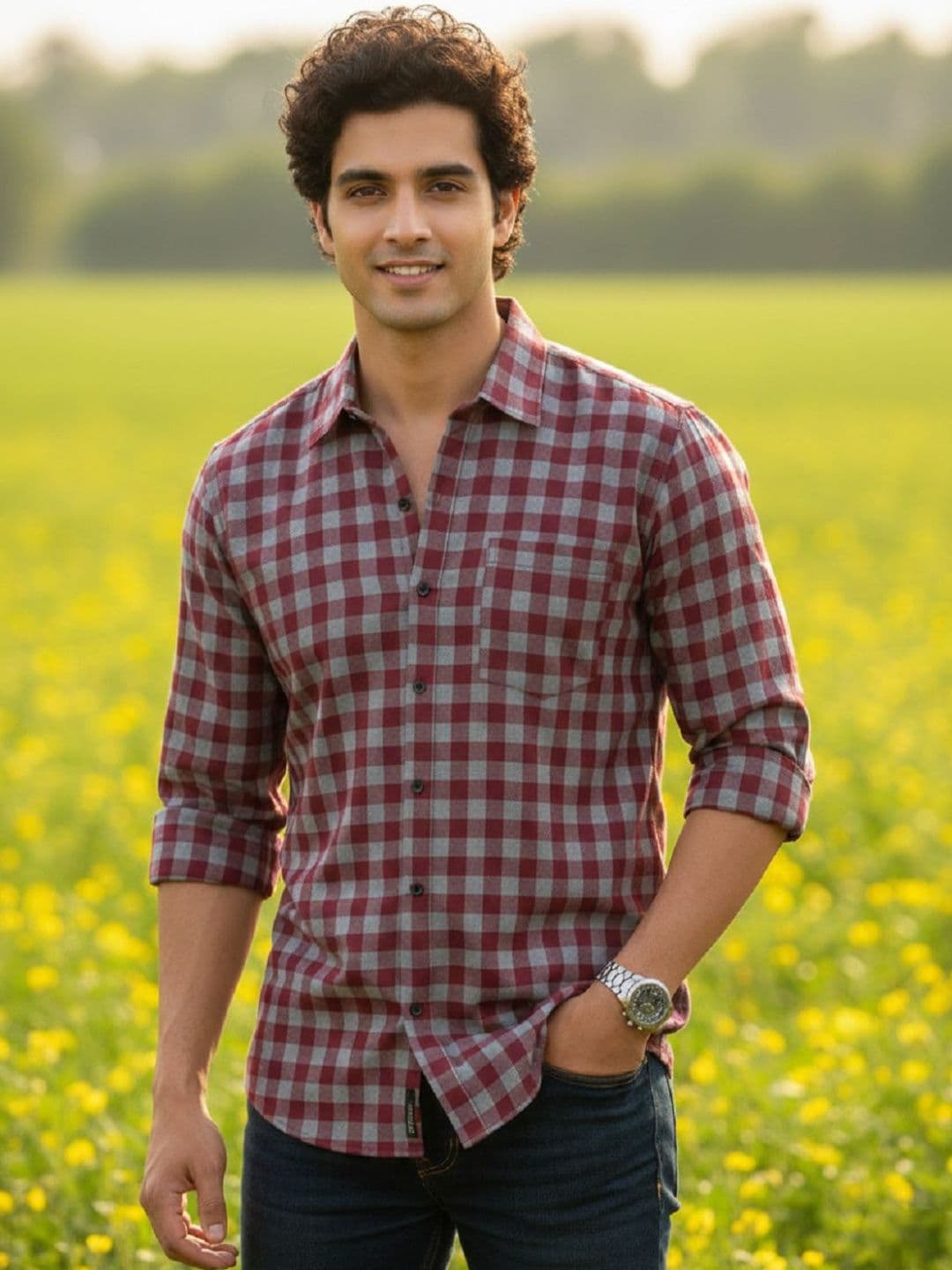 SOLSTICE Men Modern Buffalo Checks Checked Casual Shirt - view 1
