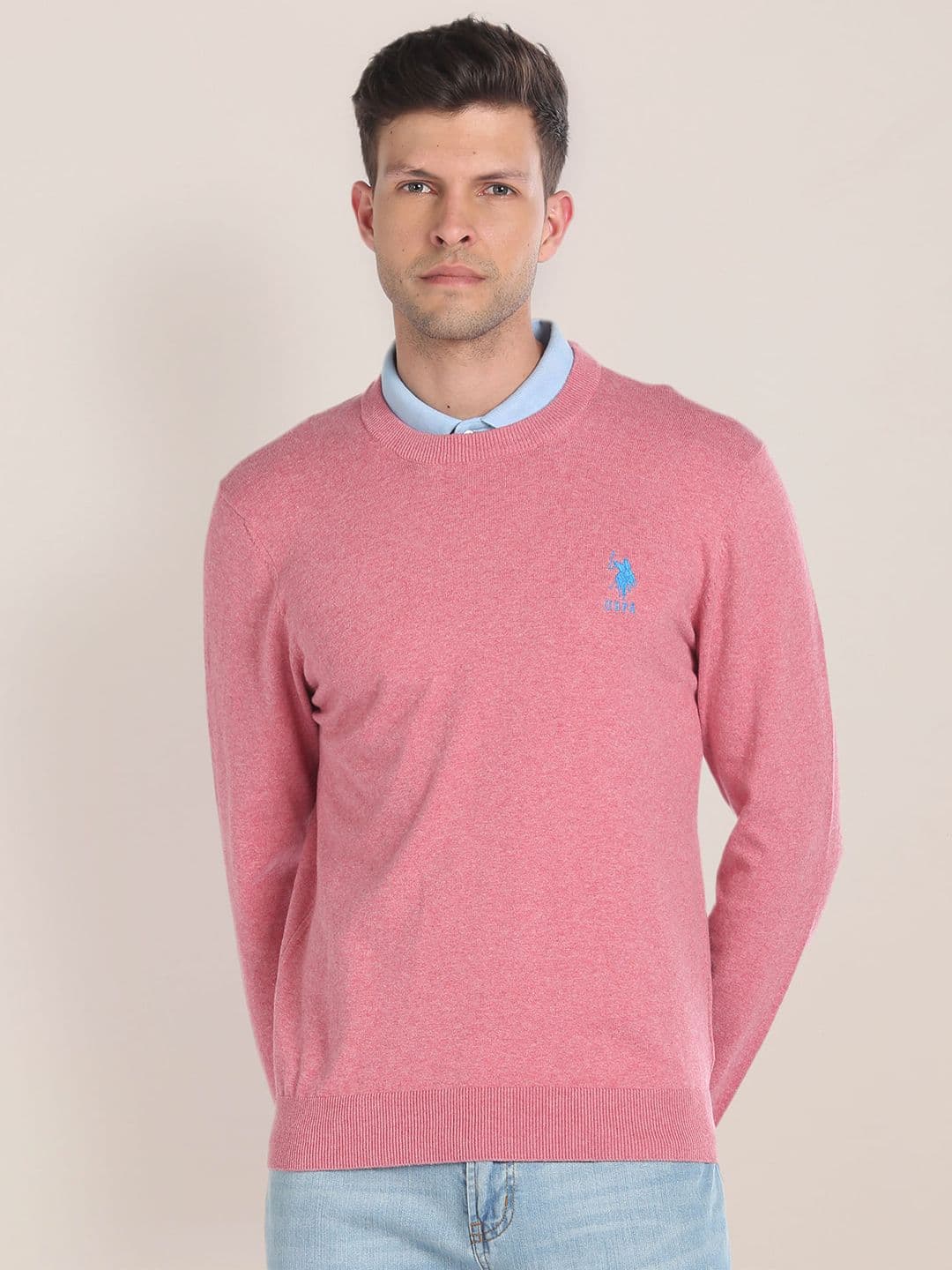 U.S. Polo Assn. Round Neck Pullover Sweater - view 1