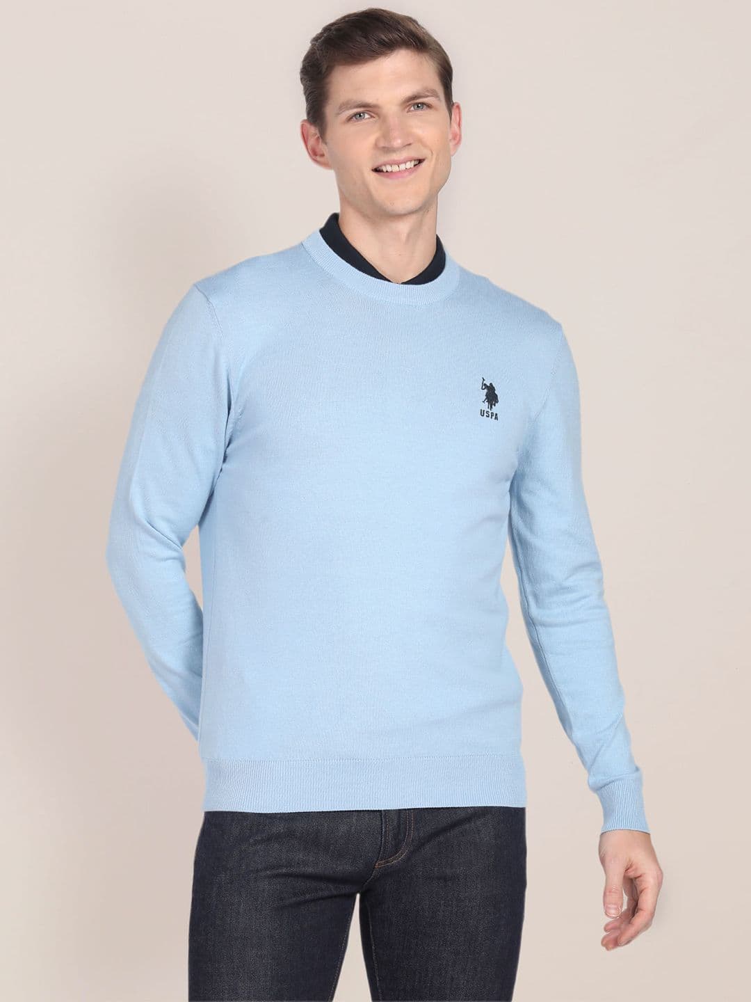 U.S. Polo Assn. Round Neck Pullover Sweater - view 1