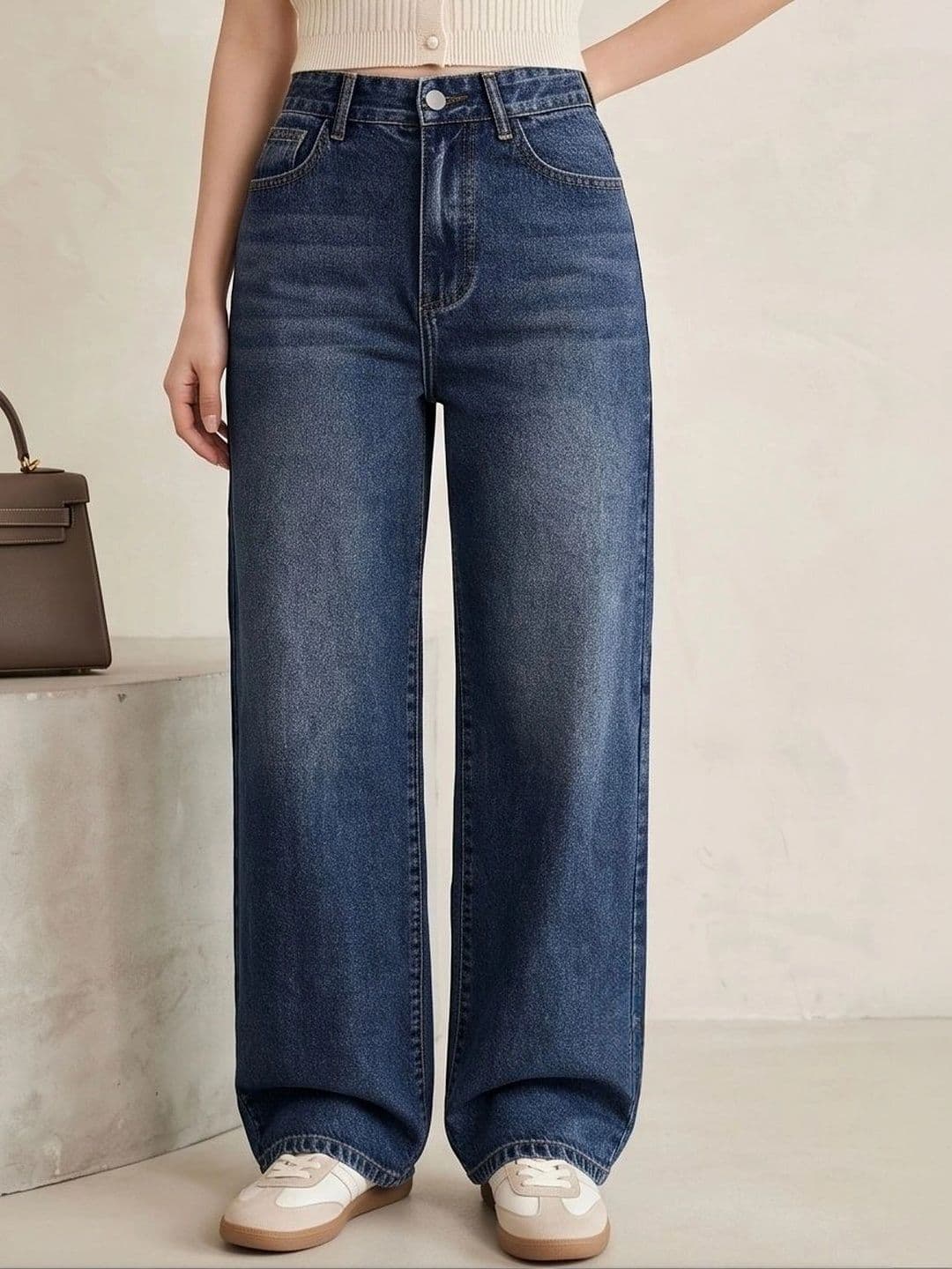 Shrutika Women Comfort Relaxed Fit High-Rise Light Fade Stretchable Jeans - view 1