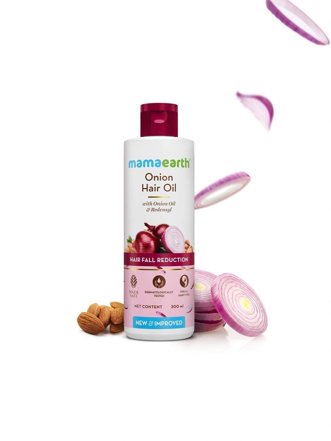 Mamaearth Onion Hair Oil With Onion & Redensyl For Hair Fall Control - 200ml - view 1
