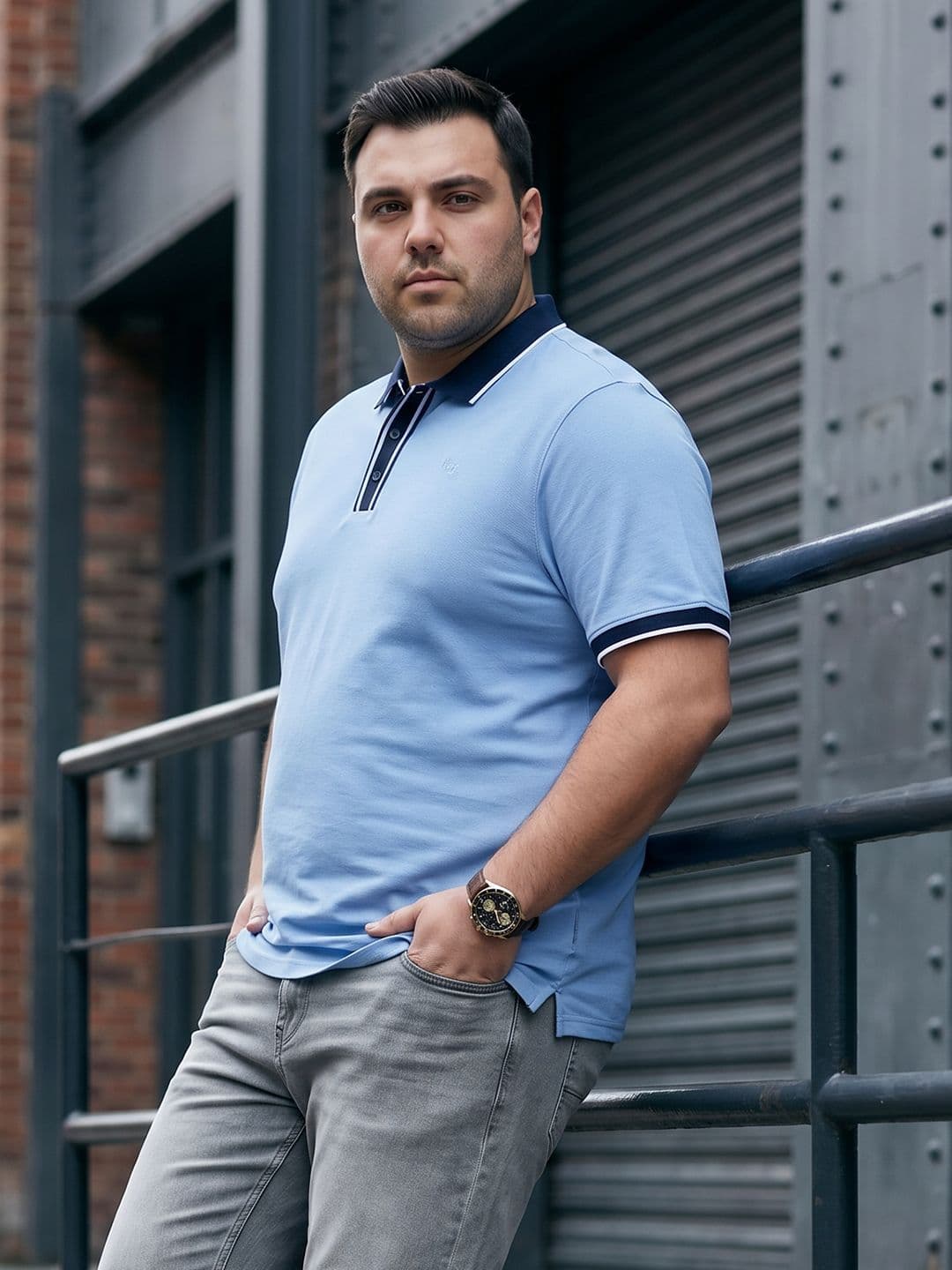 Sztori Polo Collar Pure Cotton T-shirt - view 1