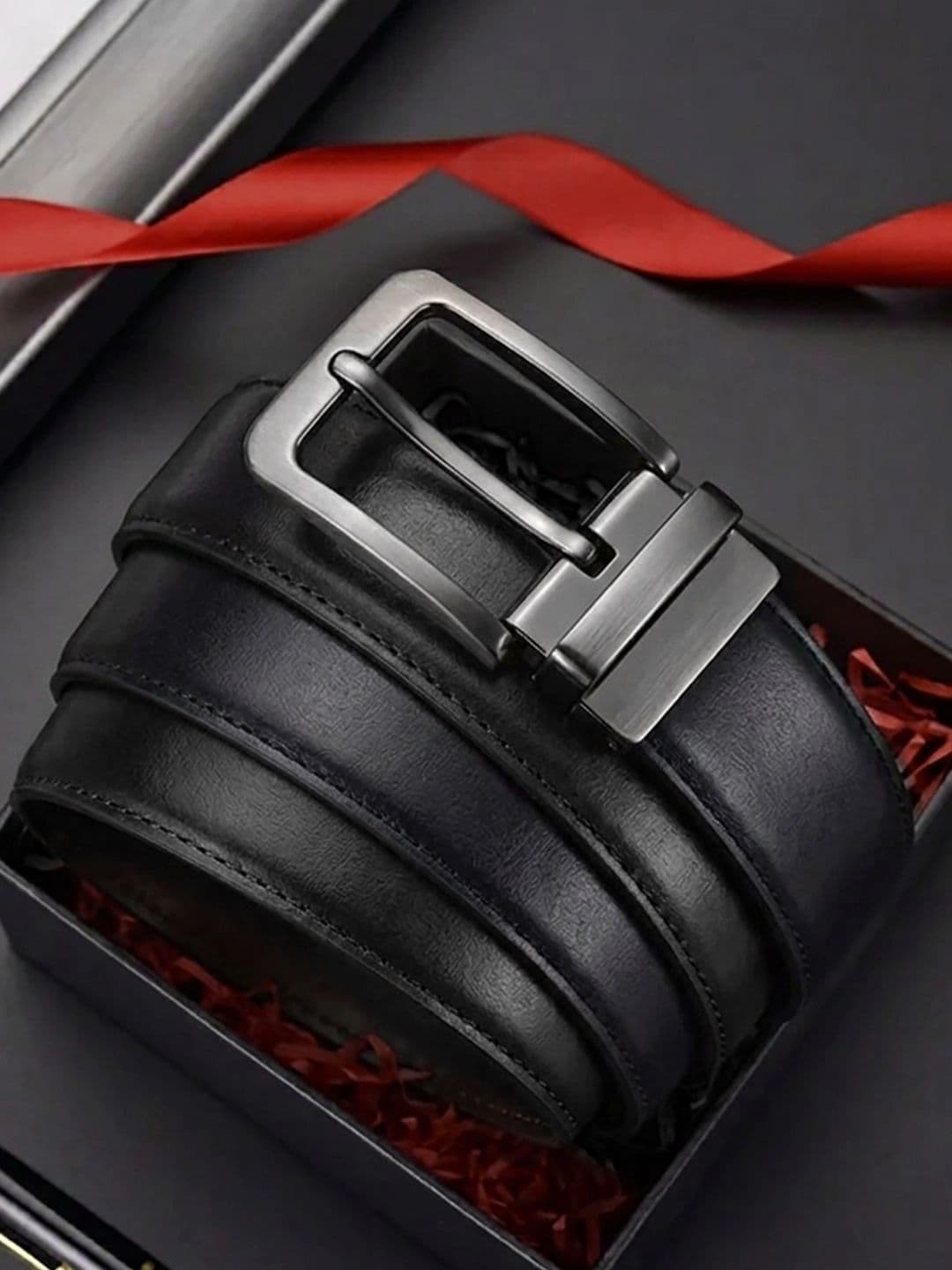 The Roadster Lifestyle Co. Black Men Reversible Belt - view 1