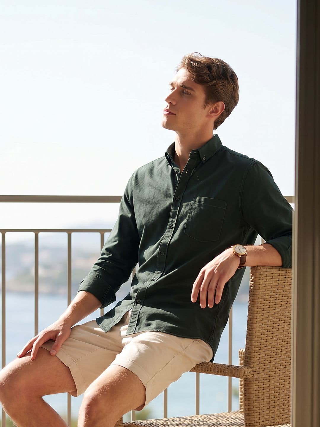 Mast & Harbour Spread Collar Pure Cotton Casual Shirt - view 1