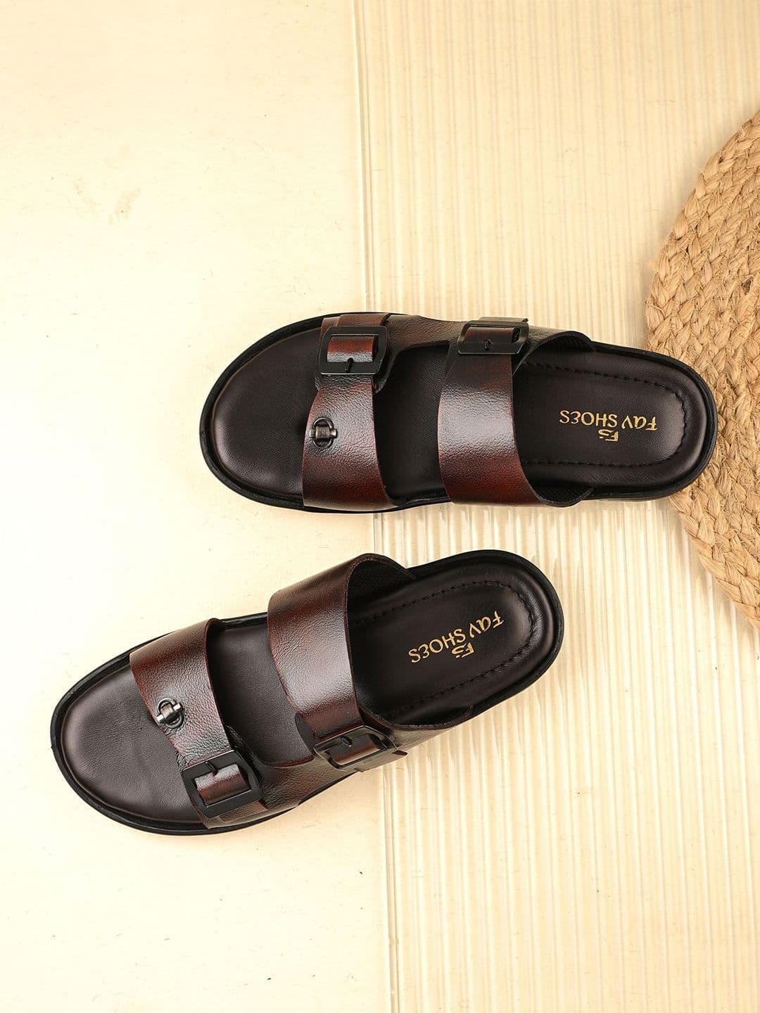 FAV SHOES Leather Comfort Sandals - view 1