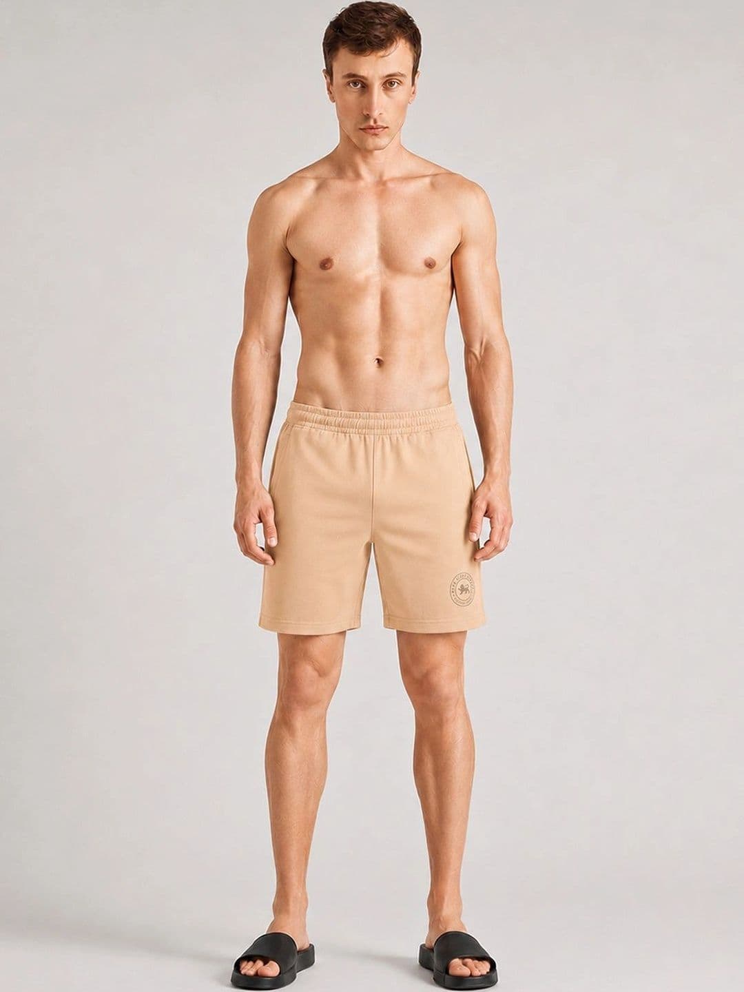 Pepe Jeans Men Solid Mid-Rise Slip-On Lounge Shorts - view 1