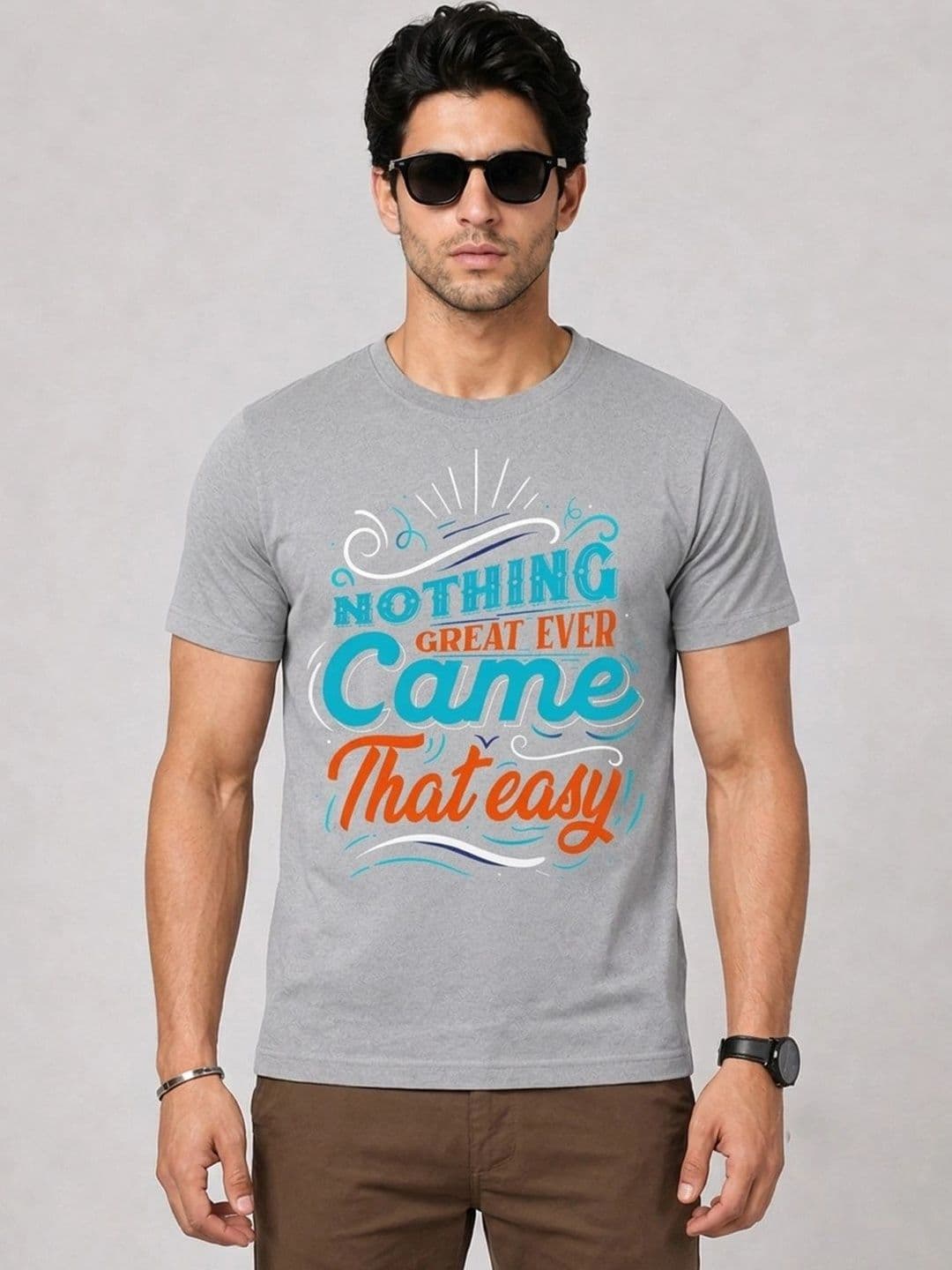 KAVYARA Men Typography Printed T-shirt - view 1