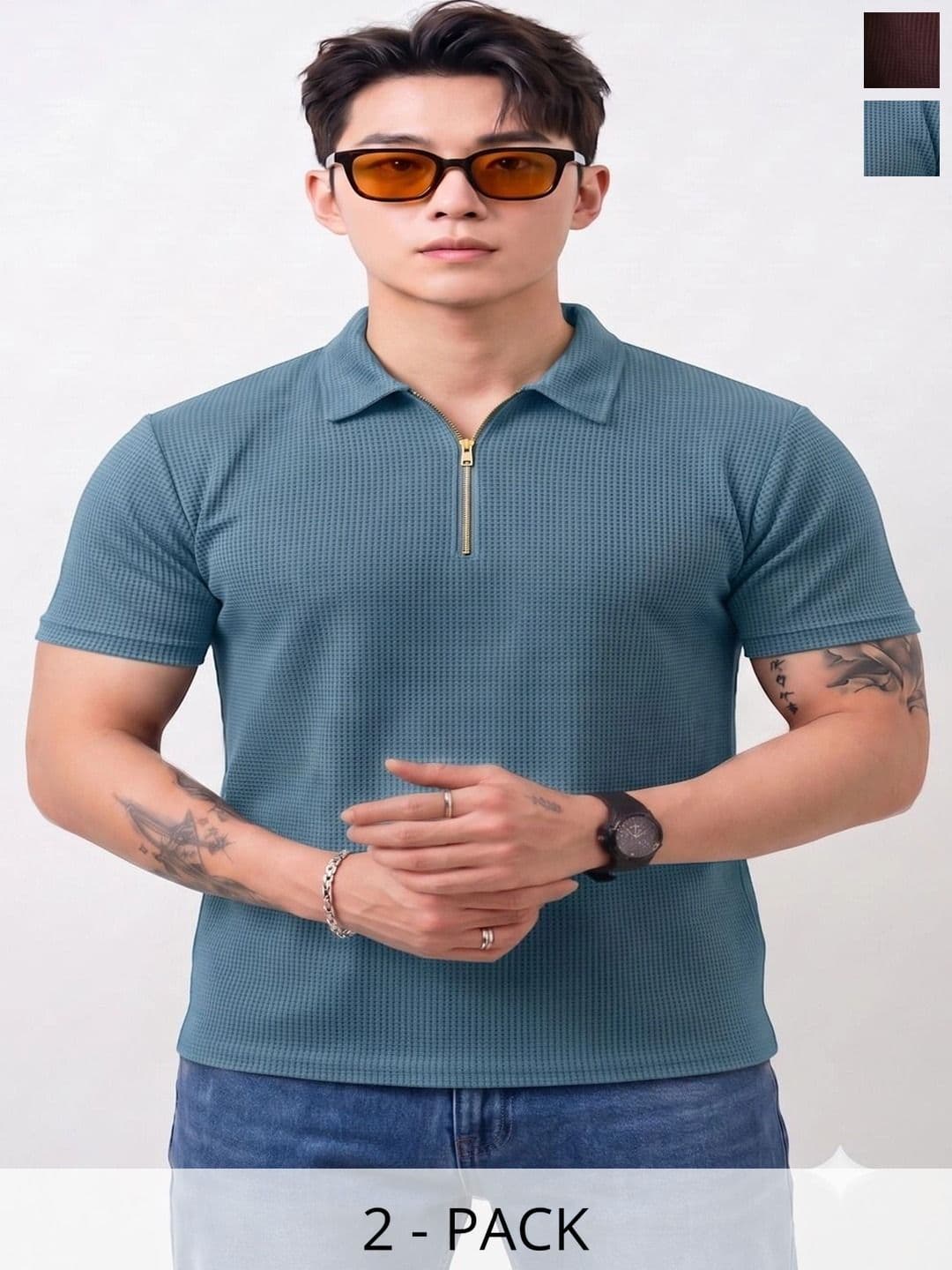 Saklana Men 2 Polo Collar T-shirt - view 1