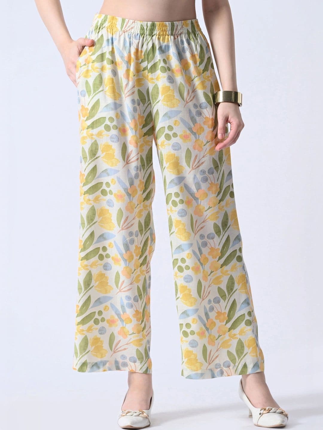 BAESD Women Floral Printed Palazzos - view 1