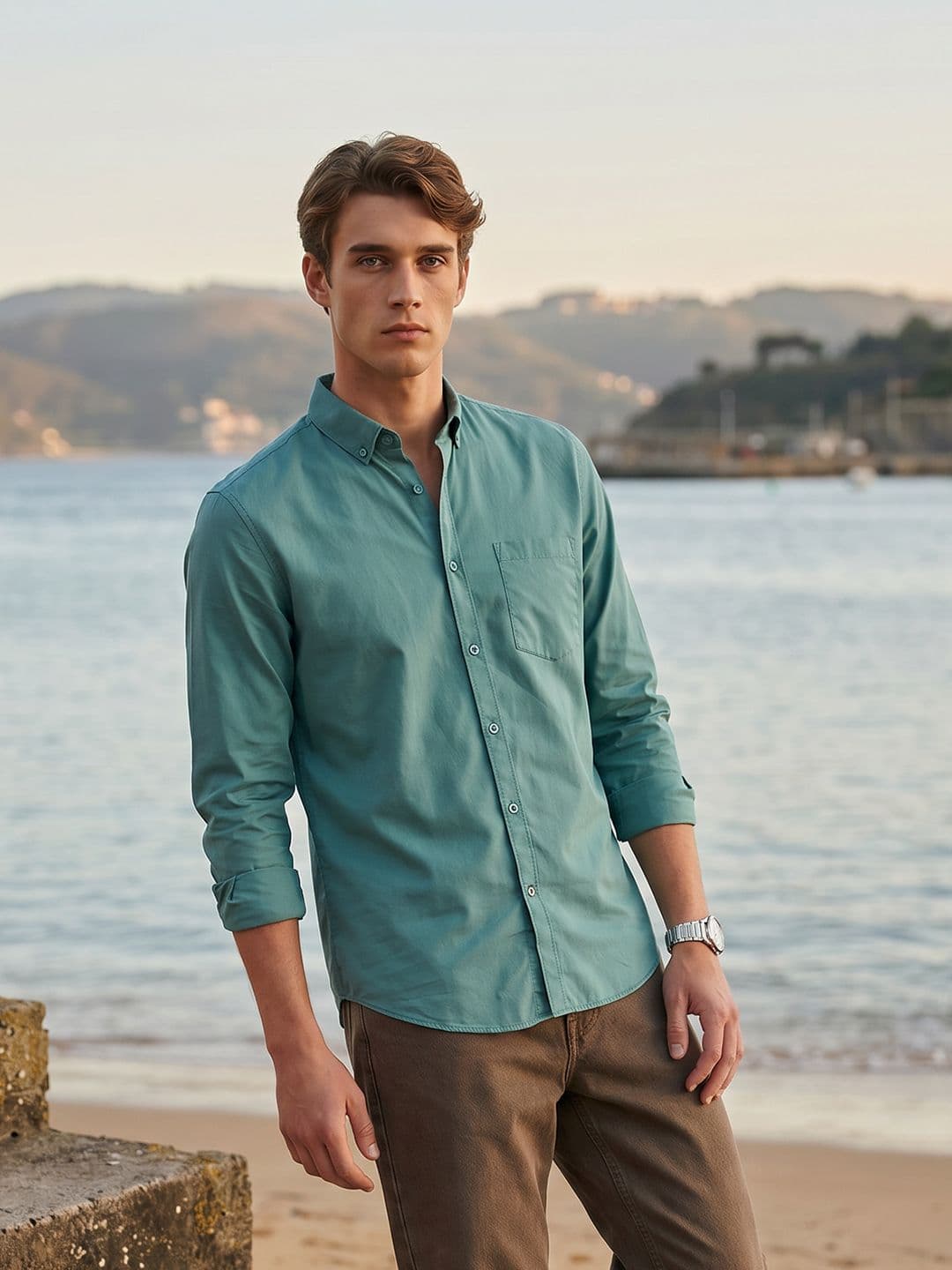 Mast & Harbour Pure Cotton Casual Shirt - view 1