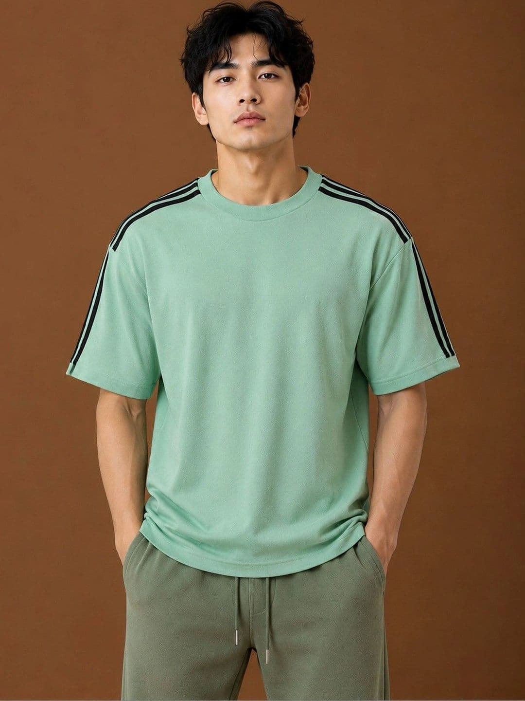 RuledBySun Men Striped T-shirt - view 1