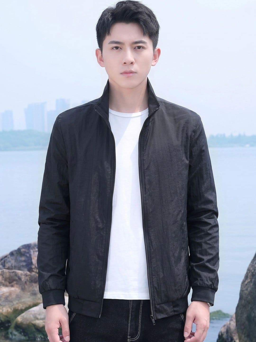 Suo Men Lightweight Outdoor Bomber Jacket - view 1