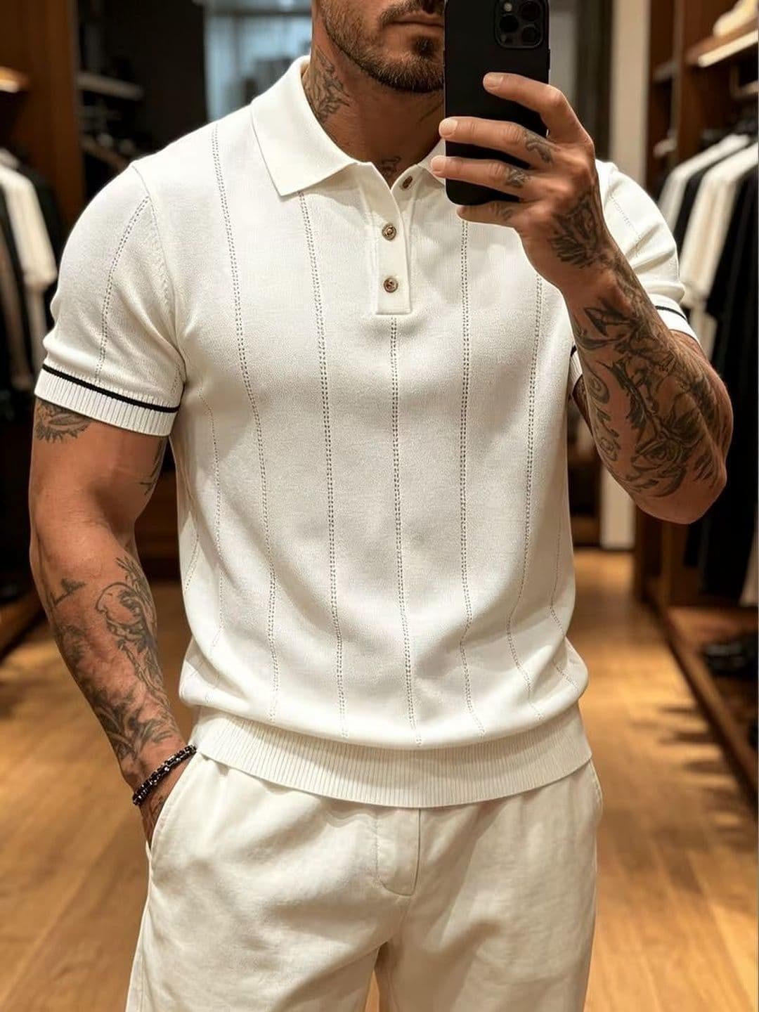 FABRIPPLE Men Polo Collar T-shirt - view 1