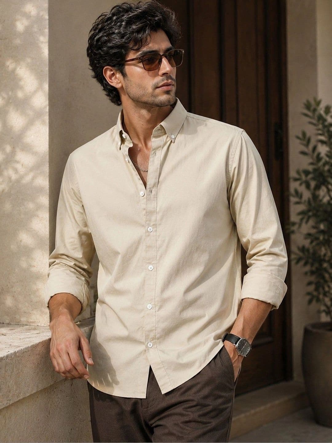 Maniac Men Comfort Casual Cotton Twill Shirt - view 1