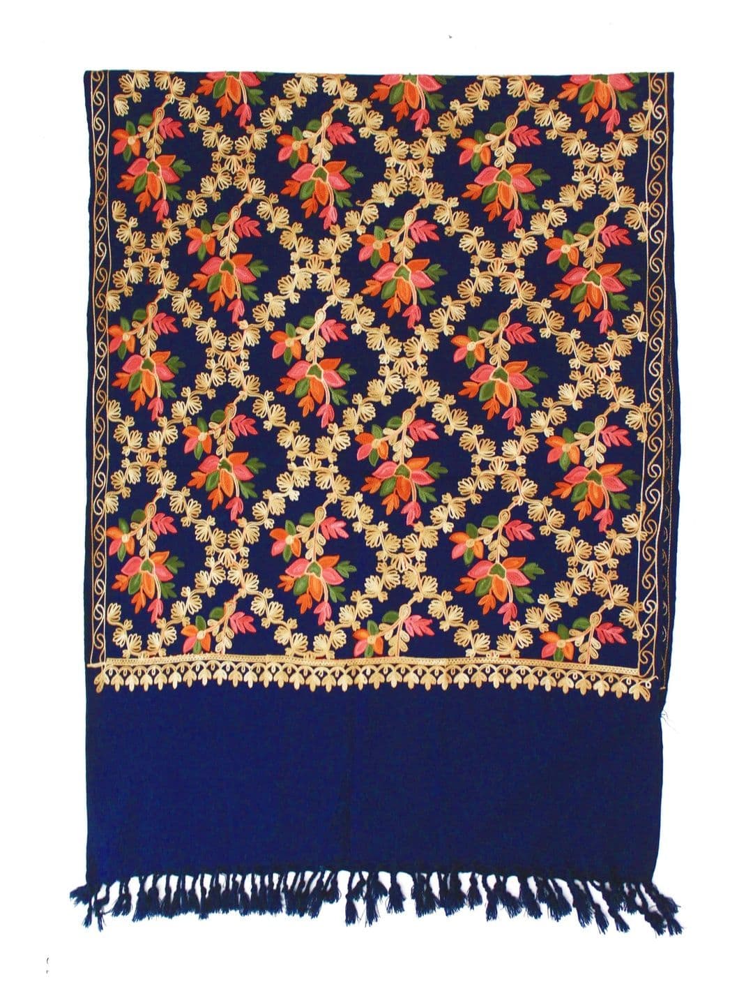 P Collection Women Floral Embroidered Shawl - view 1