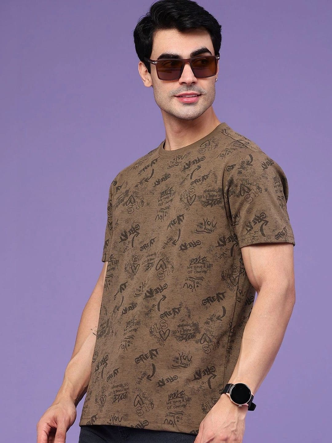 V-Mart Men Typography Printed T-shirt - view 1