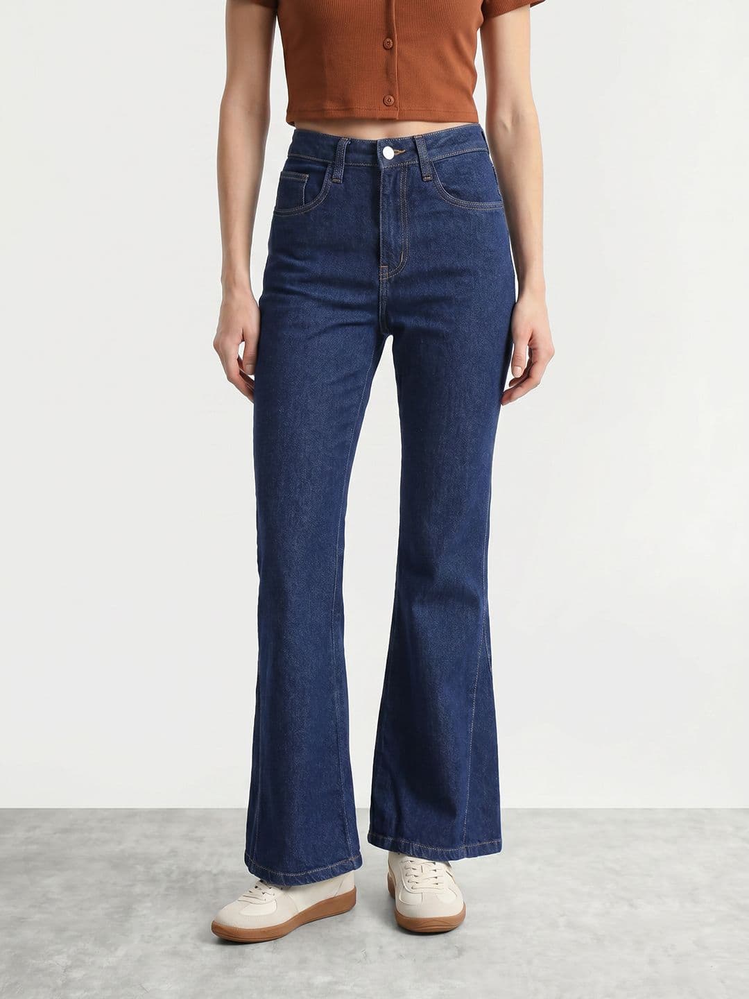 Mast & Harbour Women Bootcut Light Fade Stretchable Jeans - view 1