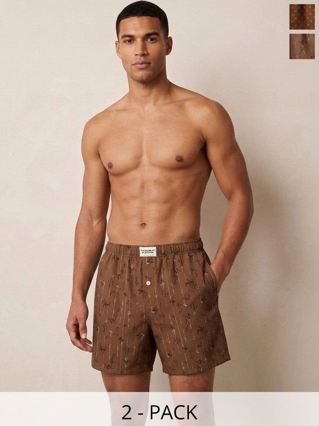 MAXZONE Pack Of 2 Printed Pure Cotton Boxers - view 1
