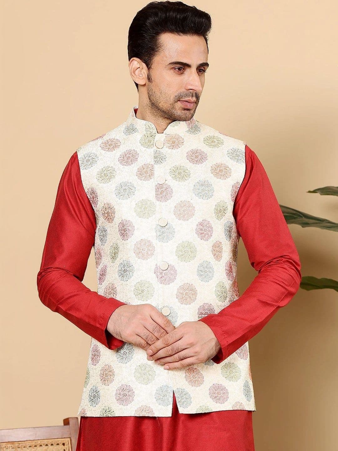 Anouk Woven Design Nehru Jackets - view 1