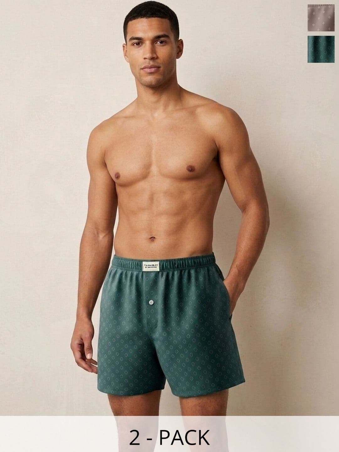 MAXZONE Pack Of 2 Printed Pure Cotton Boxers - view 1