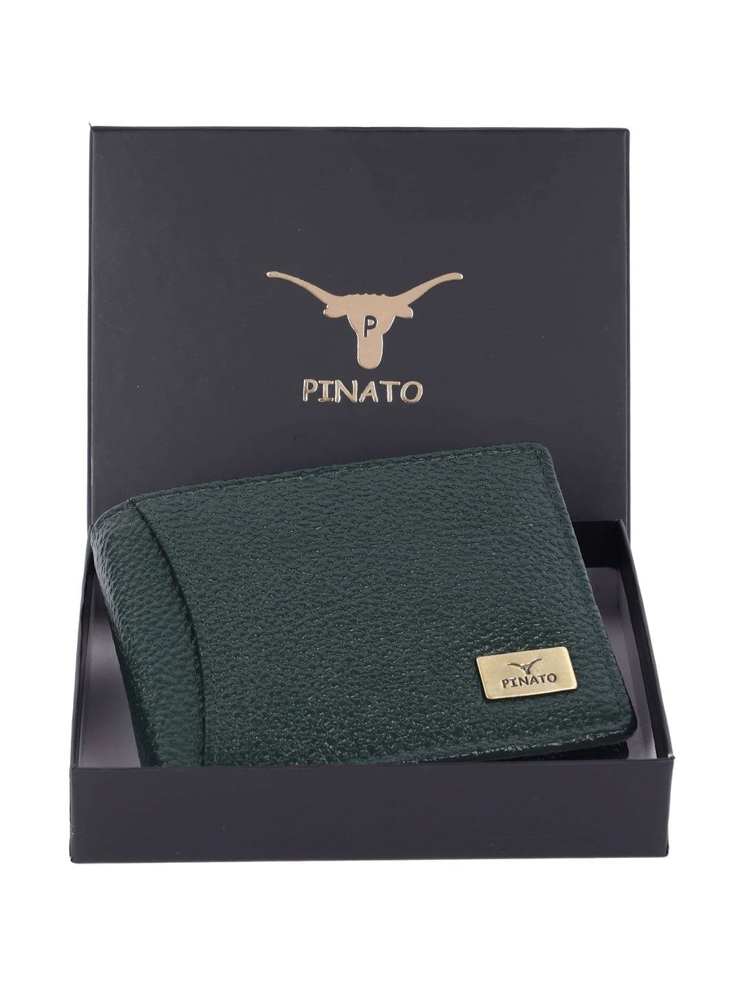 PINATO Men Textured Leather Two Fold Wallet - view 1