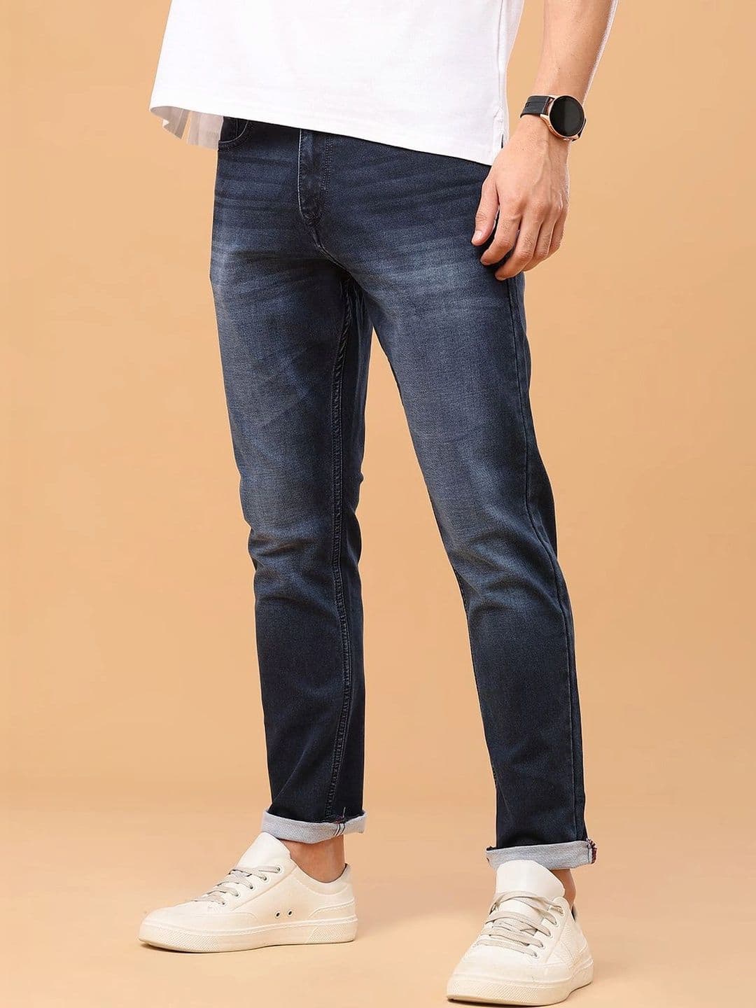 V-Mart Men Regular Fit Mid-Rise Cotton Jeans - view 1