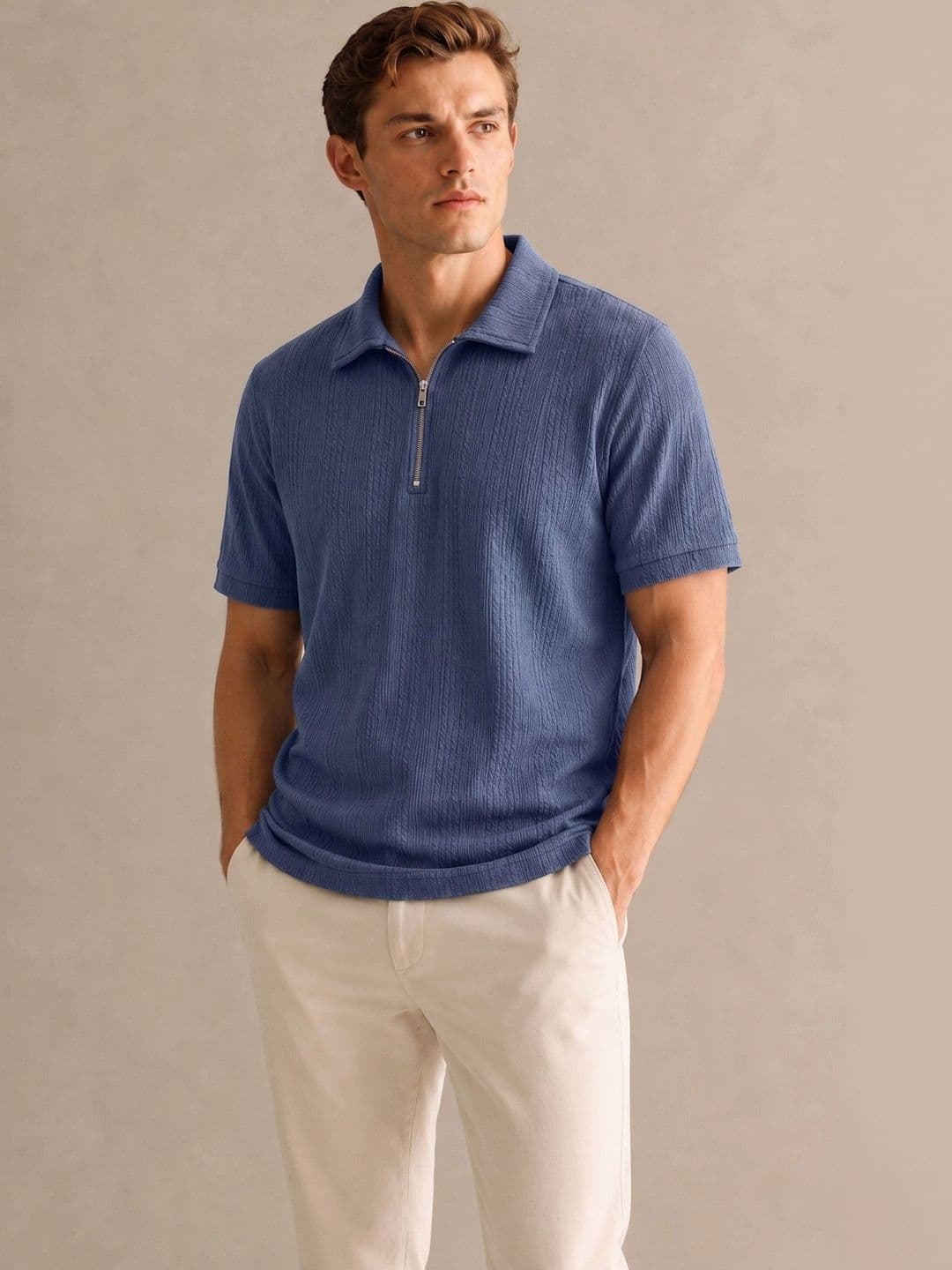 SWADESI STUFF Men Polo Collar T-shirt - view 1