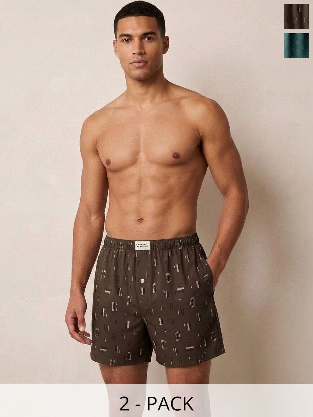 MAXZONE Pack Of 2 Printed Pure Cotton Boxers - view 1