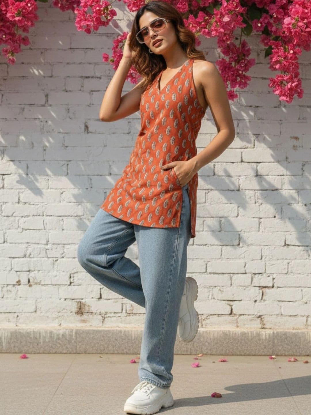 Sangria Women Ethnic Motifs Printed Kurta - view 1