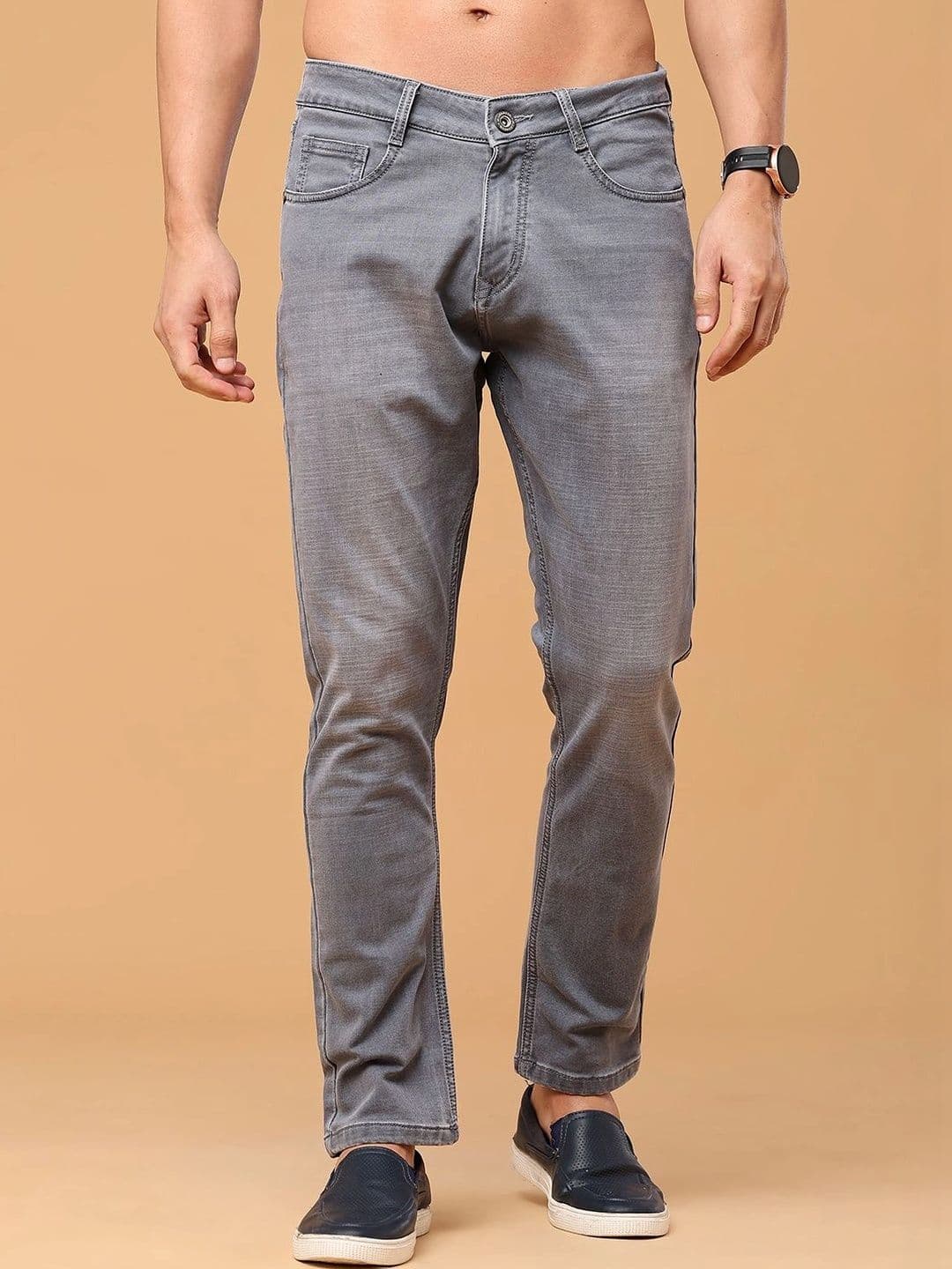 V-Mart Men Regular Fit Mid-Rise Stretchable Jeans - view 1