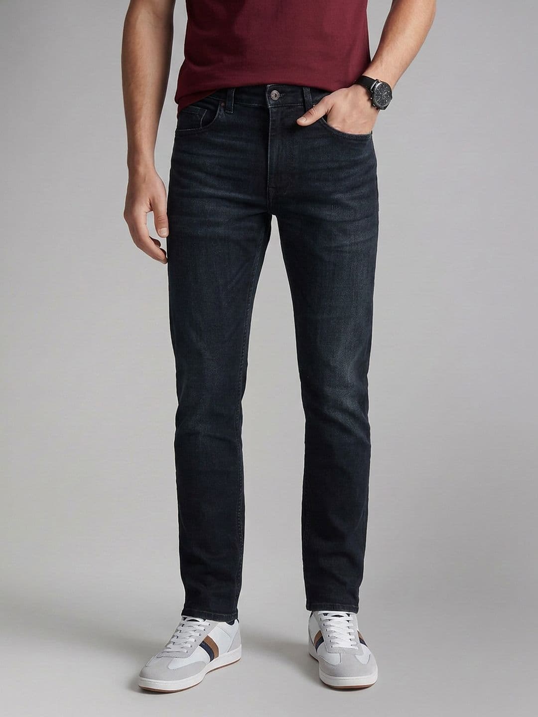 Louis Philippe Jeans Men Slim Fit Light Fade Stretchable Jeans - view 1