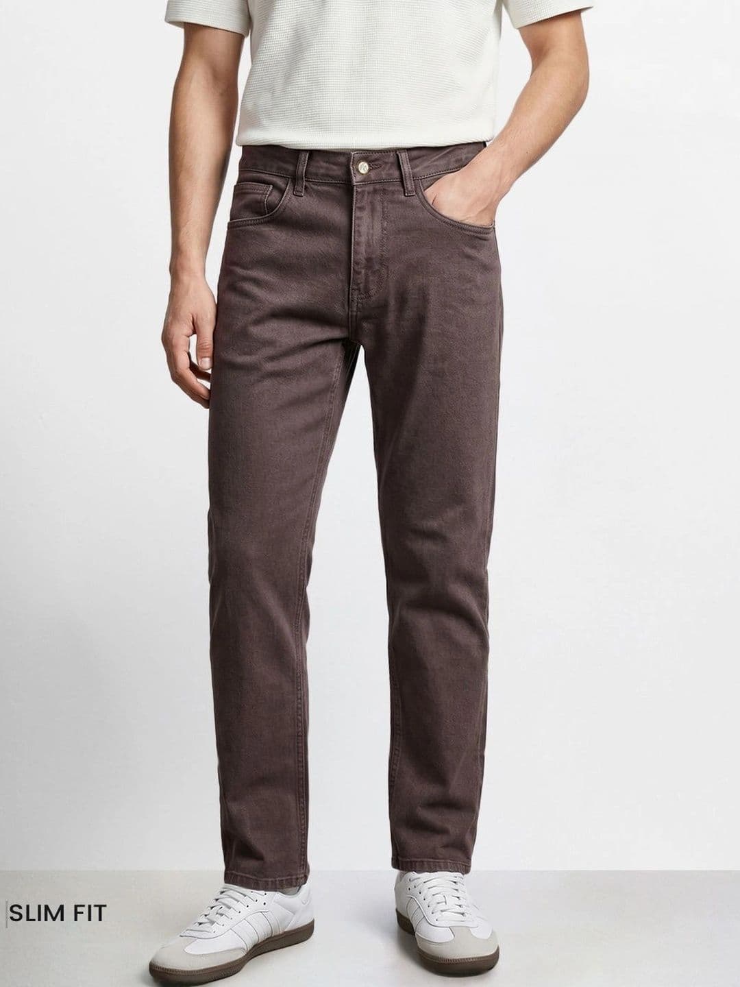 The Indian Garage Co Men Slim Fit Mid-Rise Stretchable Jeans - view 1