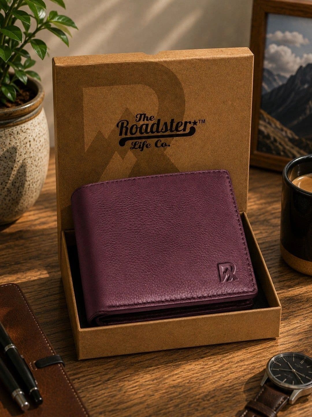 Roadster Men Textured Leather Two Fold Wallet - view 1