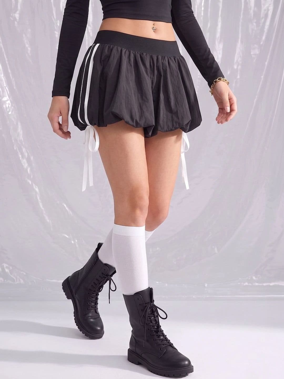 STRV Women Colourblocked Mini Balloon Skirt - view 1