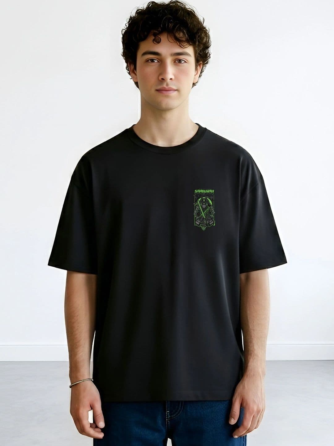 Black Pigeon Black Samurai Graphic Oversized T-shirt - view 1
