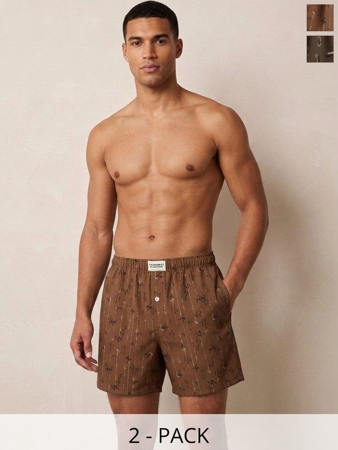 MAXZONE Pack Of 2 Printed Boxers - view 1