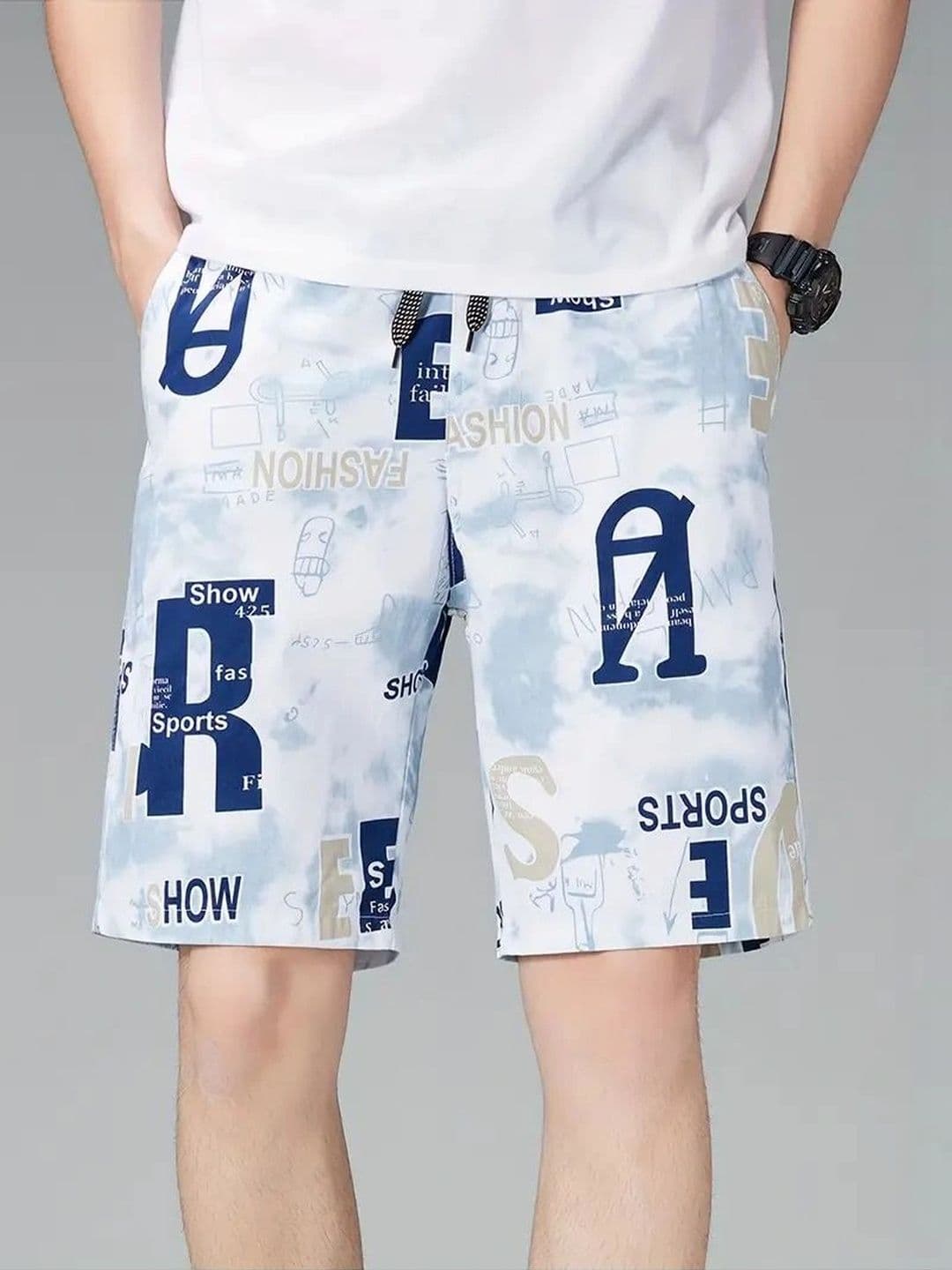 Moda Rapido Men Typography Printed Running Shorts - view 1